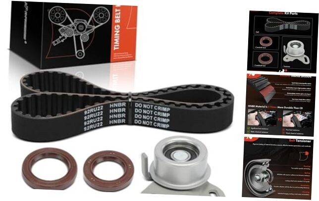 Engine Timing Belt Kit Compatible with Dodge Colt 1992-1995 & Eagle Summit