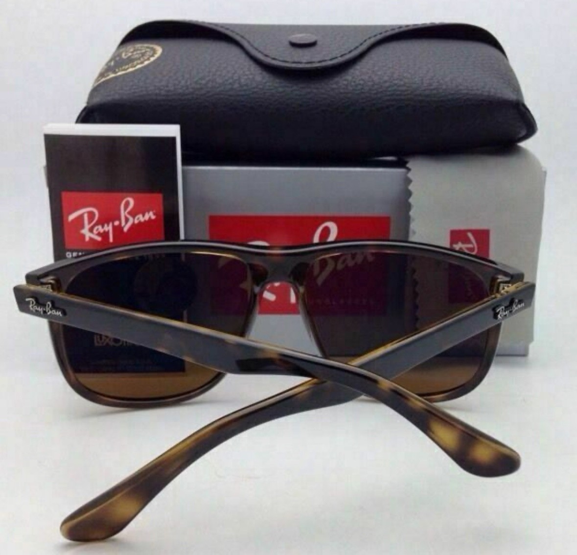 Ray-Ban Boyfriend Polished Light Havana Brown Polarized 60 mm Sunglasses RB4147