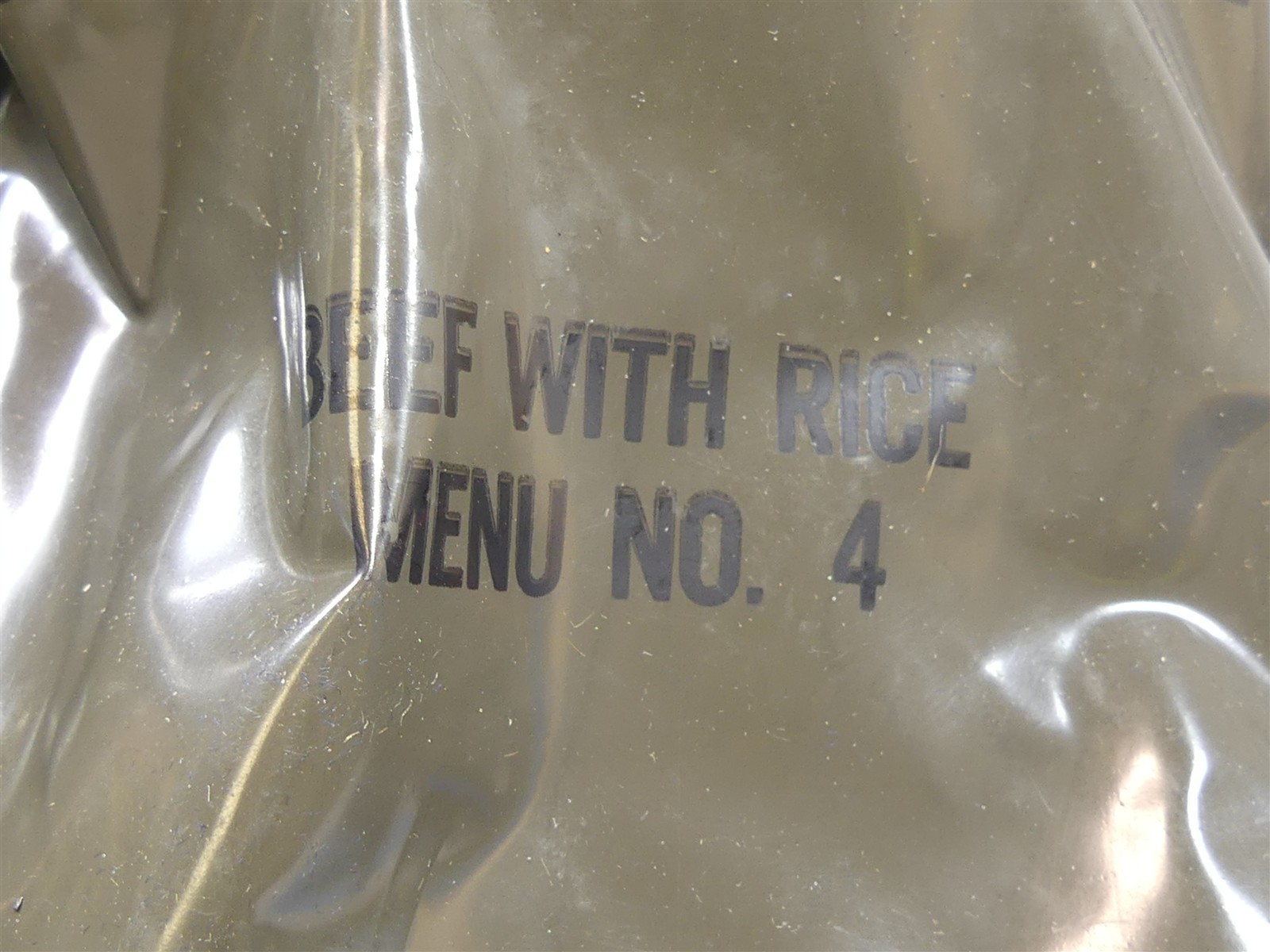 #5632 Long Range Patrol Vietnam, '70's food packet #4 BEEF WITH RICE