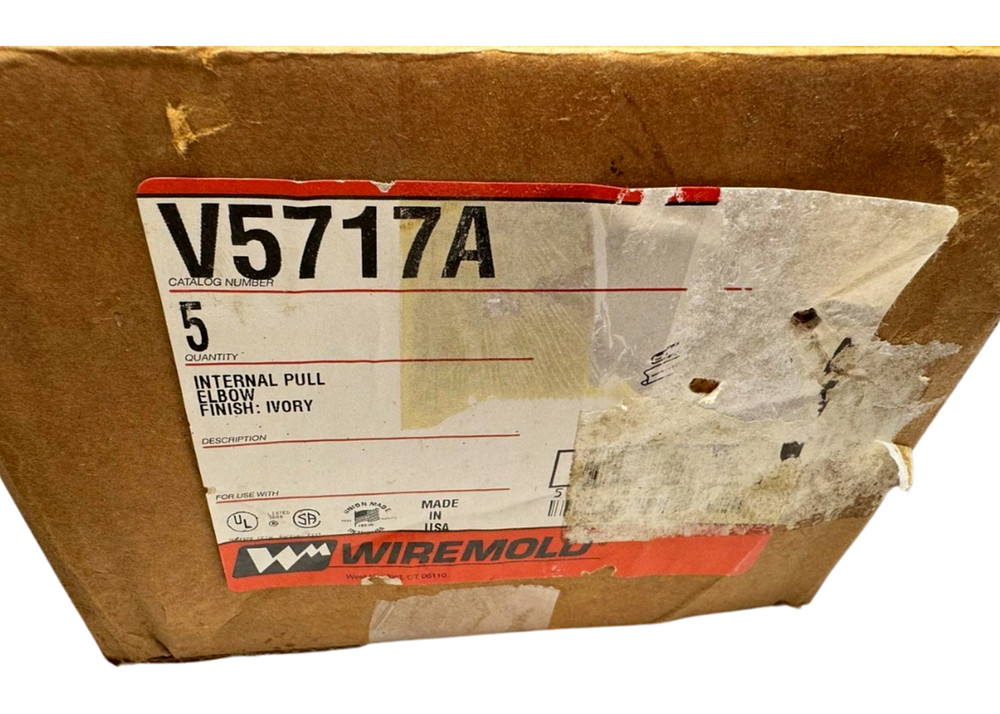 Wiremold V5717A Ivory Internal Pull Elbow **Free Shipping*