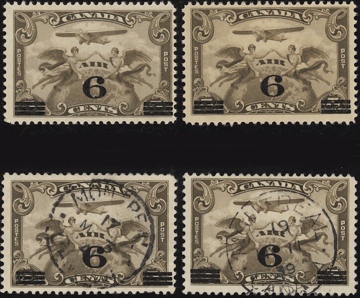 CANADA, 1932. First Issue Air C3,  (4), Mint-Used