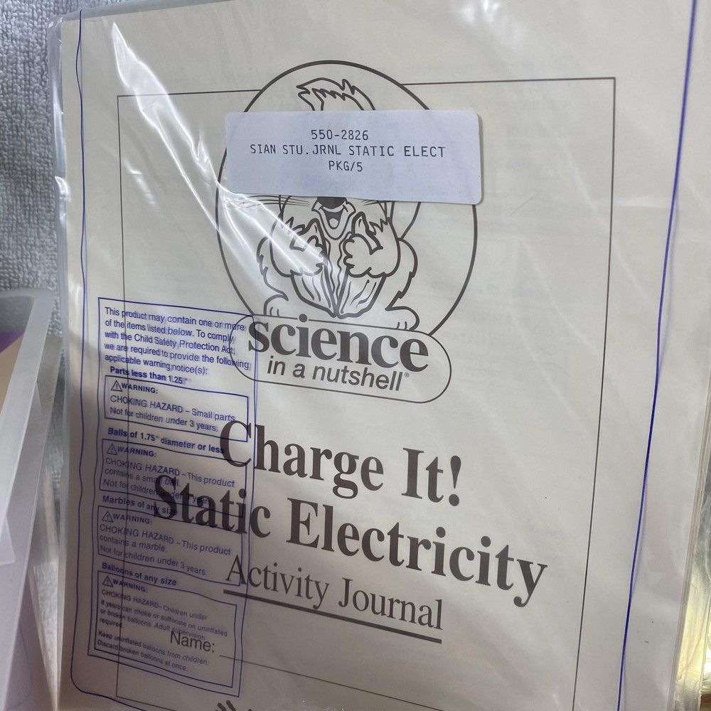 Delta Education Science In A Nutshell Charge It Static Electricity STEM Kit Comp