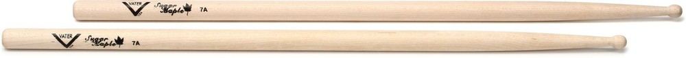 Vater Sugar Maple Drumsticks - 7A - Wood Tip (5-pack) Bundle
