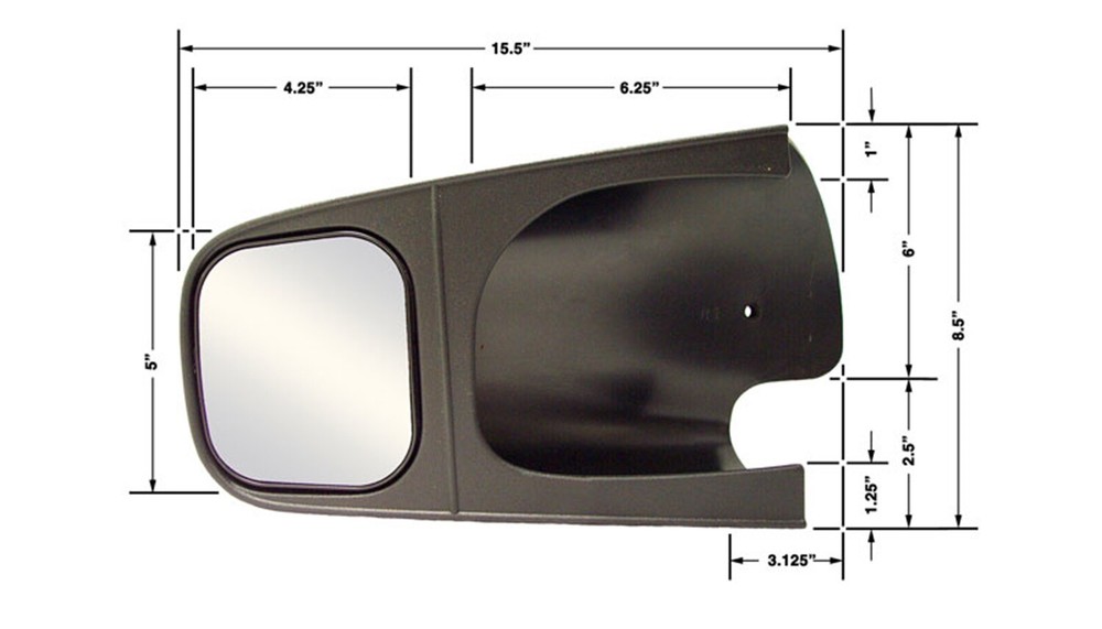 CIPA Mirrors 10500 Custom Towing Mirror