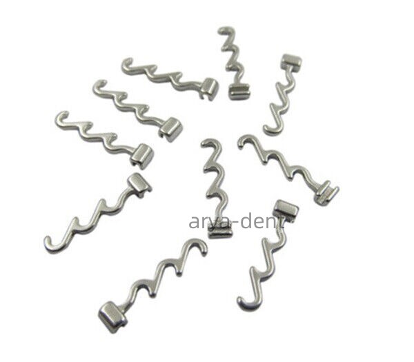 Dental Orthodontic Crimpable Hooks Multi-Function Long Left Right Accessory Hook