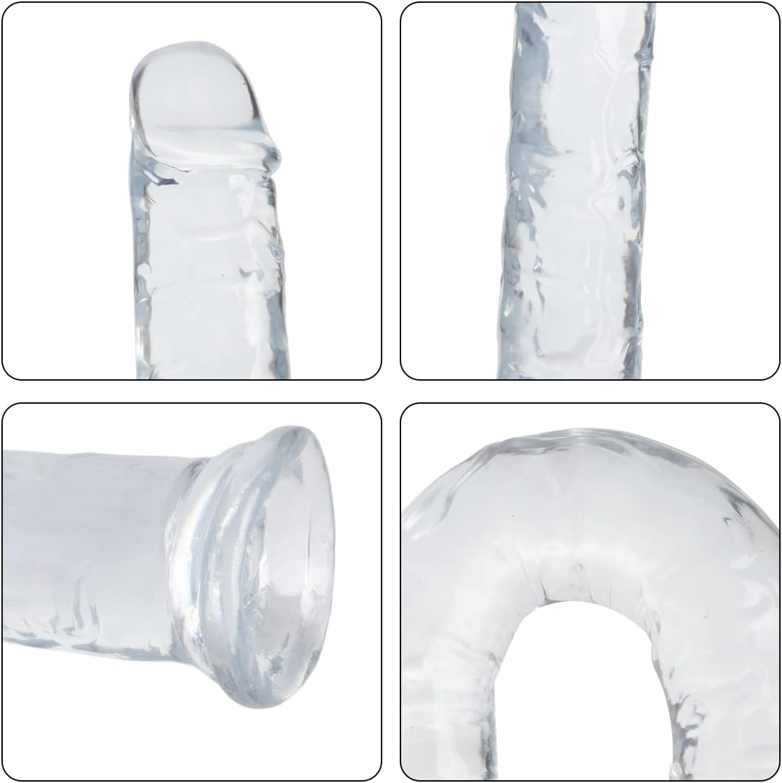 Jelly Dong Dildo Suction Cup G-Spot Waterproof Realistic Cock Veined Dildos Anal