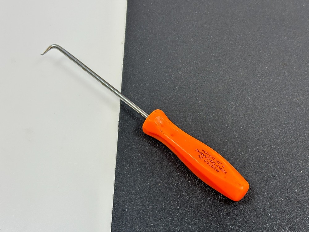 🇺🇸 Snap-on Tools USA 3ASH90A Mini Orange Hard Handle 90° Angled Pick