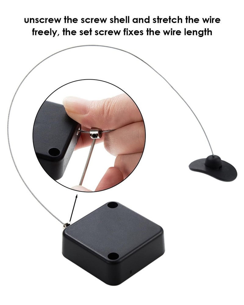 I3C 1.8M/5.9Ft Remote Cable Lock - 1 Pc, Retractable Remote Control Cable Tet...