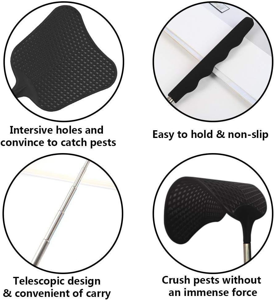 Telescopic Fly Swatters – Durable, Extendable & Heavy-Duty (2 Pack)