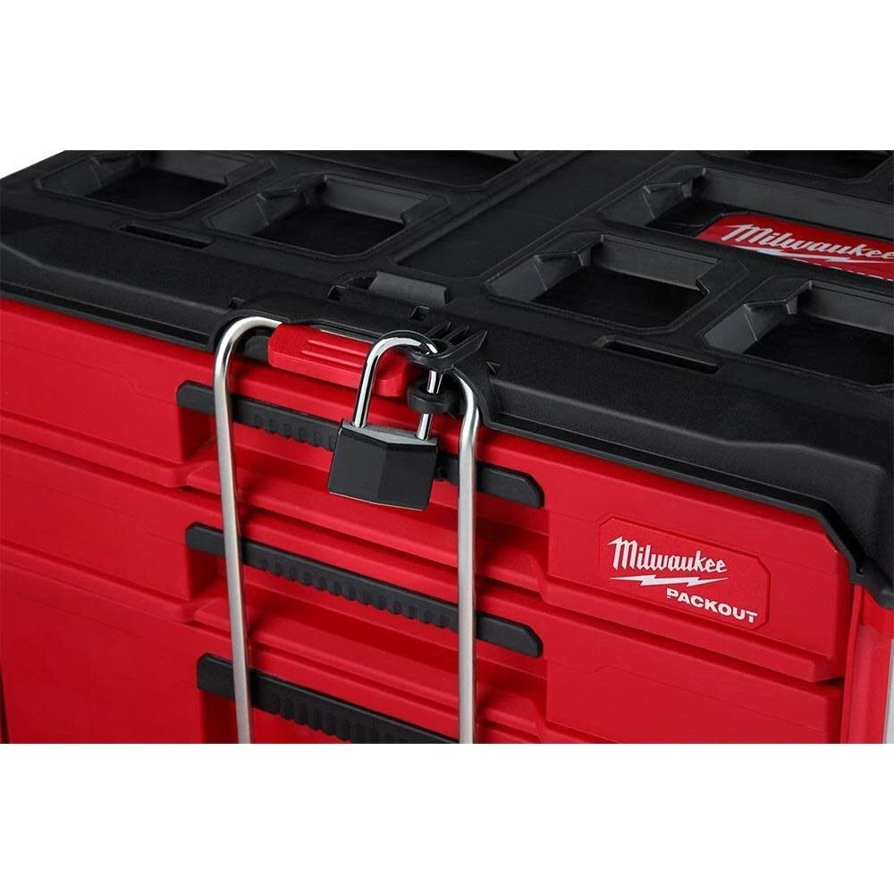 Milwaukee PACKOUT Multi-Depth 3-Drawer Tool Box - Red (48-22-8447)