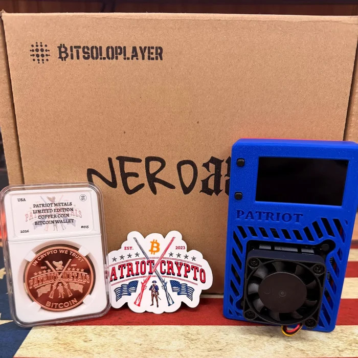 Patriot Crypto Bitcoin Miner Bundle - Nerdaxe + Copper Wallet