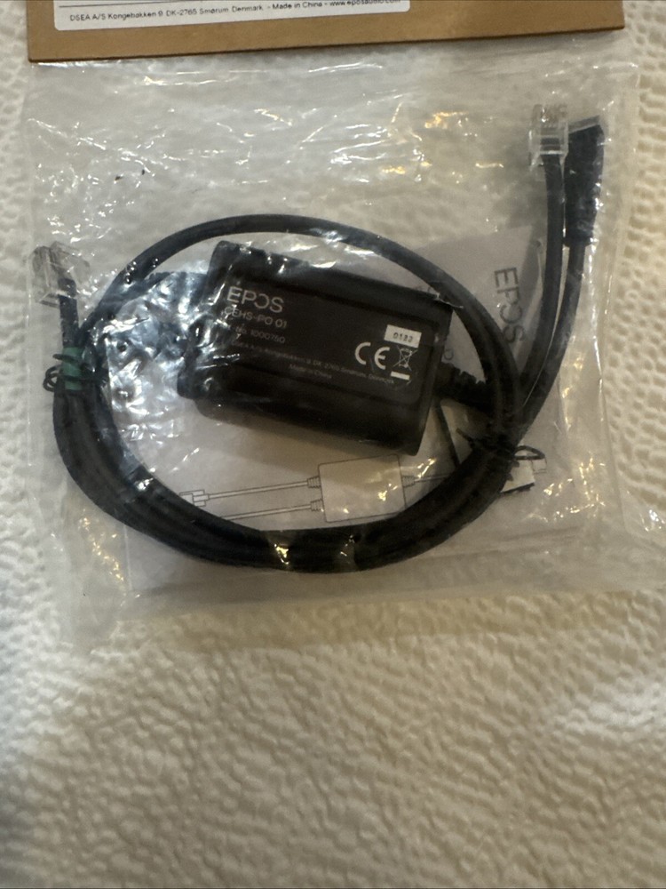 EPOS CEHS-PO 01 Polycom Adapter Cable for Electronic Hook Switch BRAND NEW