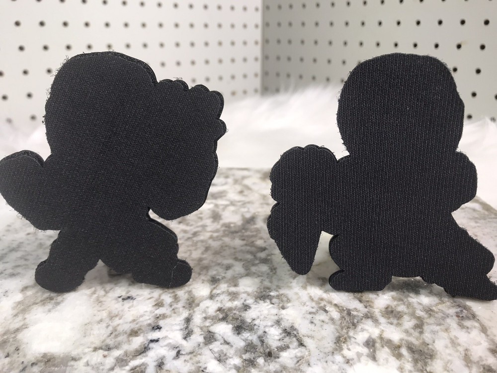 Scorpion & Sub-Zero Mortal Kombat PVC Morale Patch Hook N Loop Tactical Set New