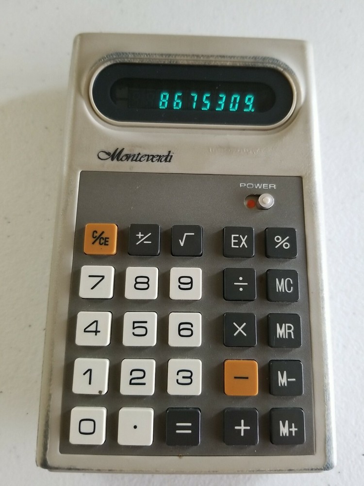 MONTEVERDI E420 HANDHELD Calculator - RARE-HTF Microelectronic