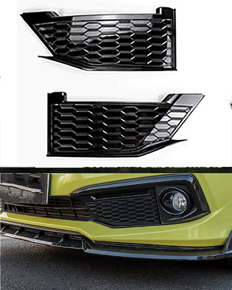 Car Accessories fit for Honda Civic Sedan 10th Gen 2016-2020 ABS Glossy Black...