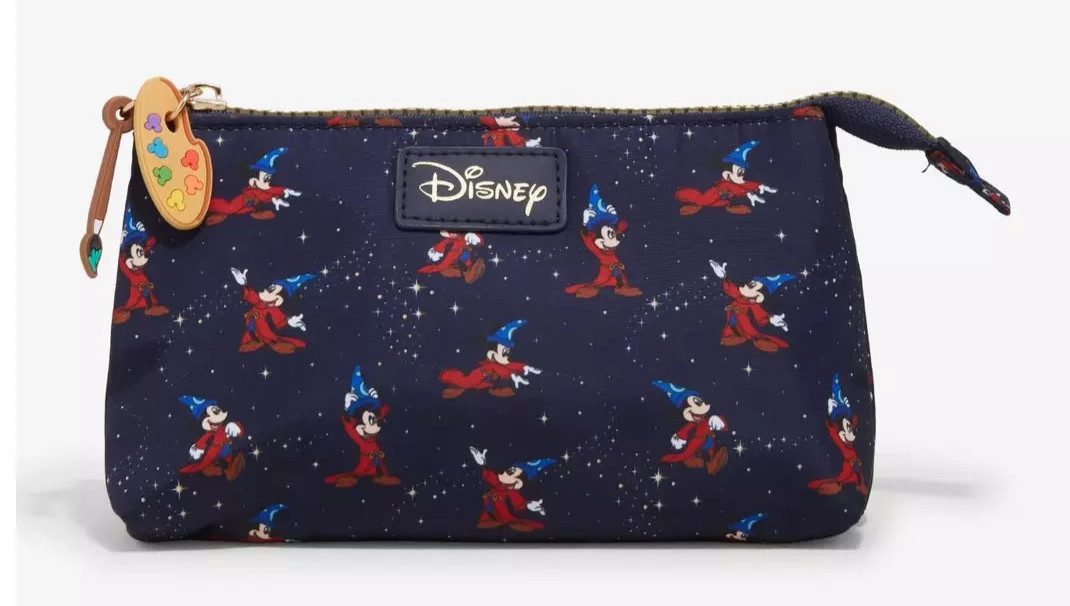 Disney Fantasia Sorcerer Mickey Allover Print Cosmetic Bag  - NEW with Tags