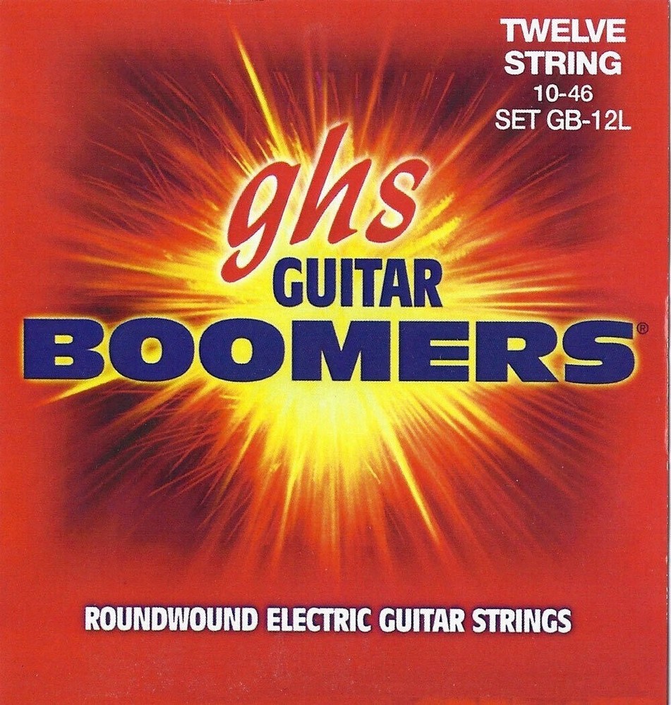 GHS Boomers Guitar Strings 12-String Electric Light Roundwound 10-46
