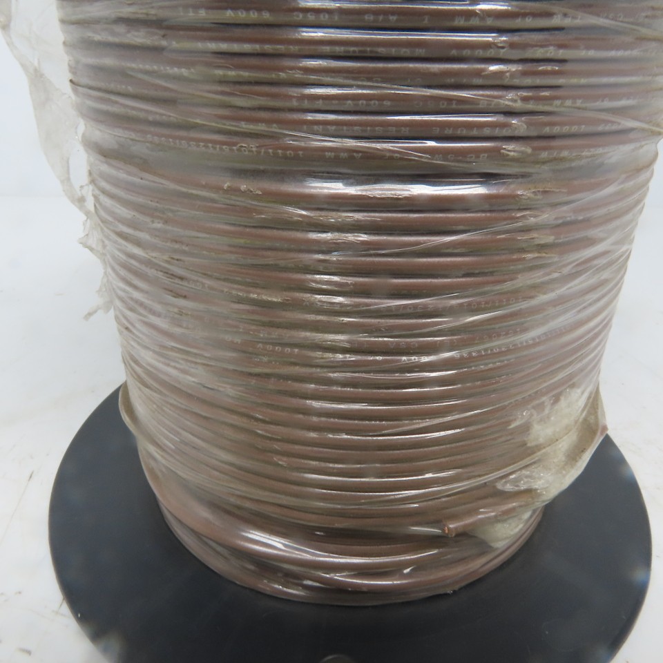Brown Stranded TEW 16 AWG Copper Wire 500'