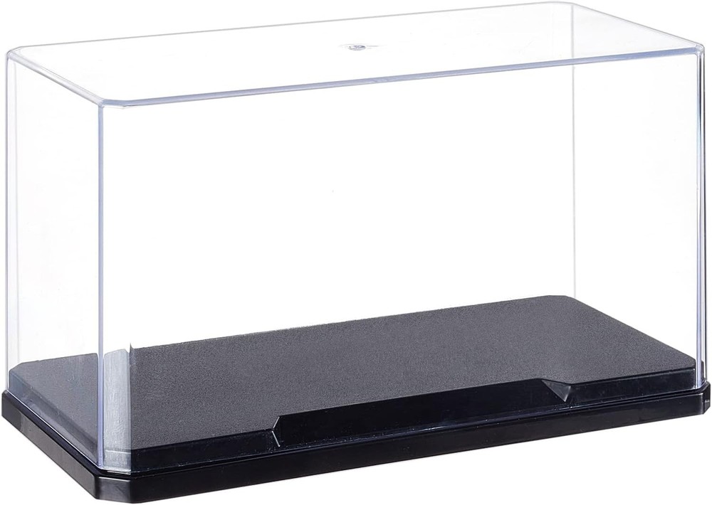 Clear Plastic Display Case 7x3.5x4 Inch Display Stand Box Self-Assembl Displa...