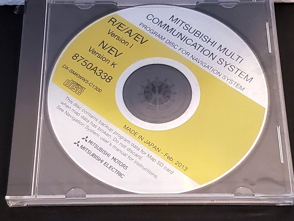 New Sealed 2013 MITSUBISHI Program CD DVD Disc Navigation GPS System # 8750A338