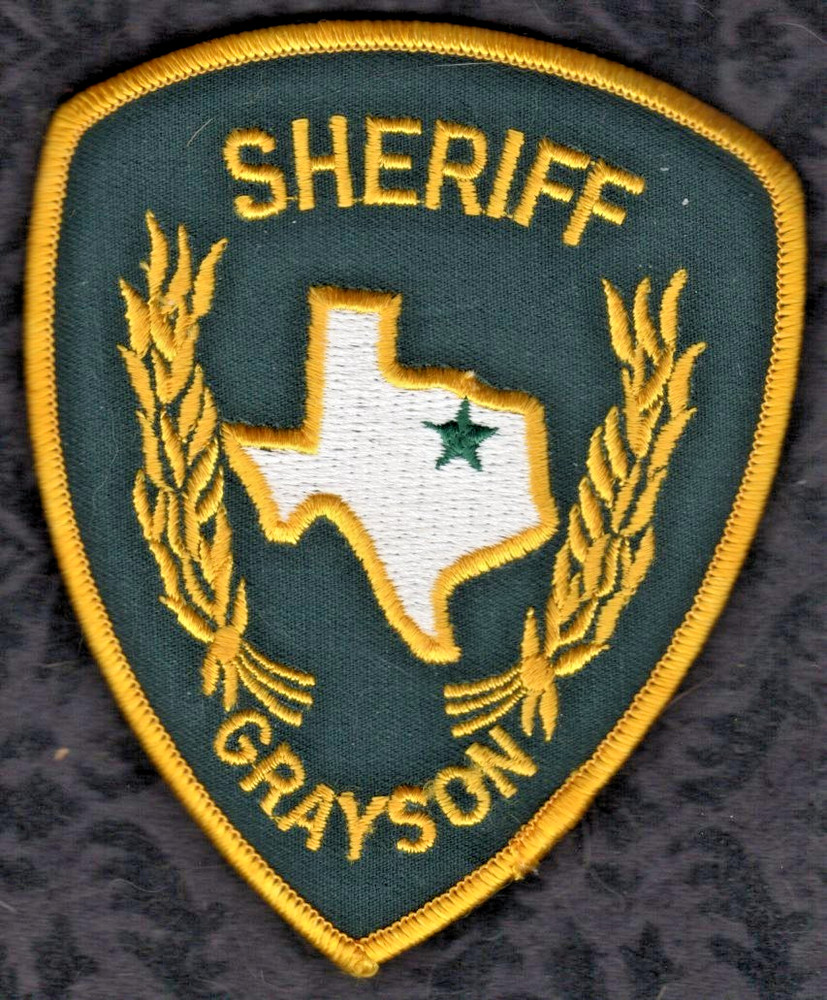 Grayson Texas Police Shoulder Patch -- Guaranteed Authentic