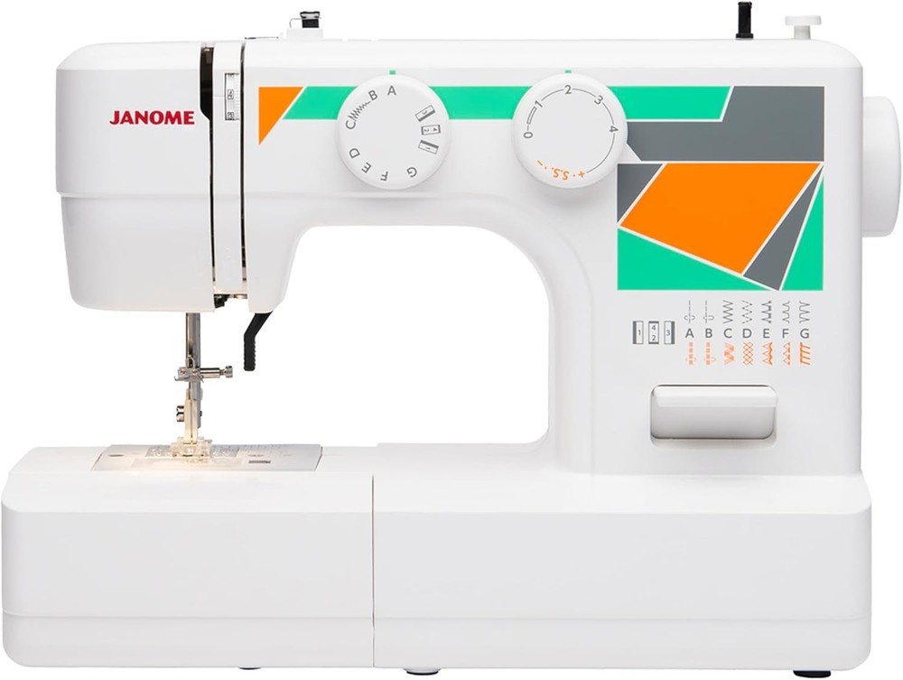 Elegant MOD-15 Sewing Machine with Adjustable Stitch Length & Top Loading Bobbin