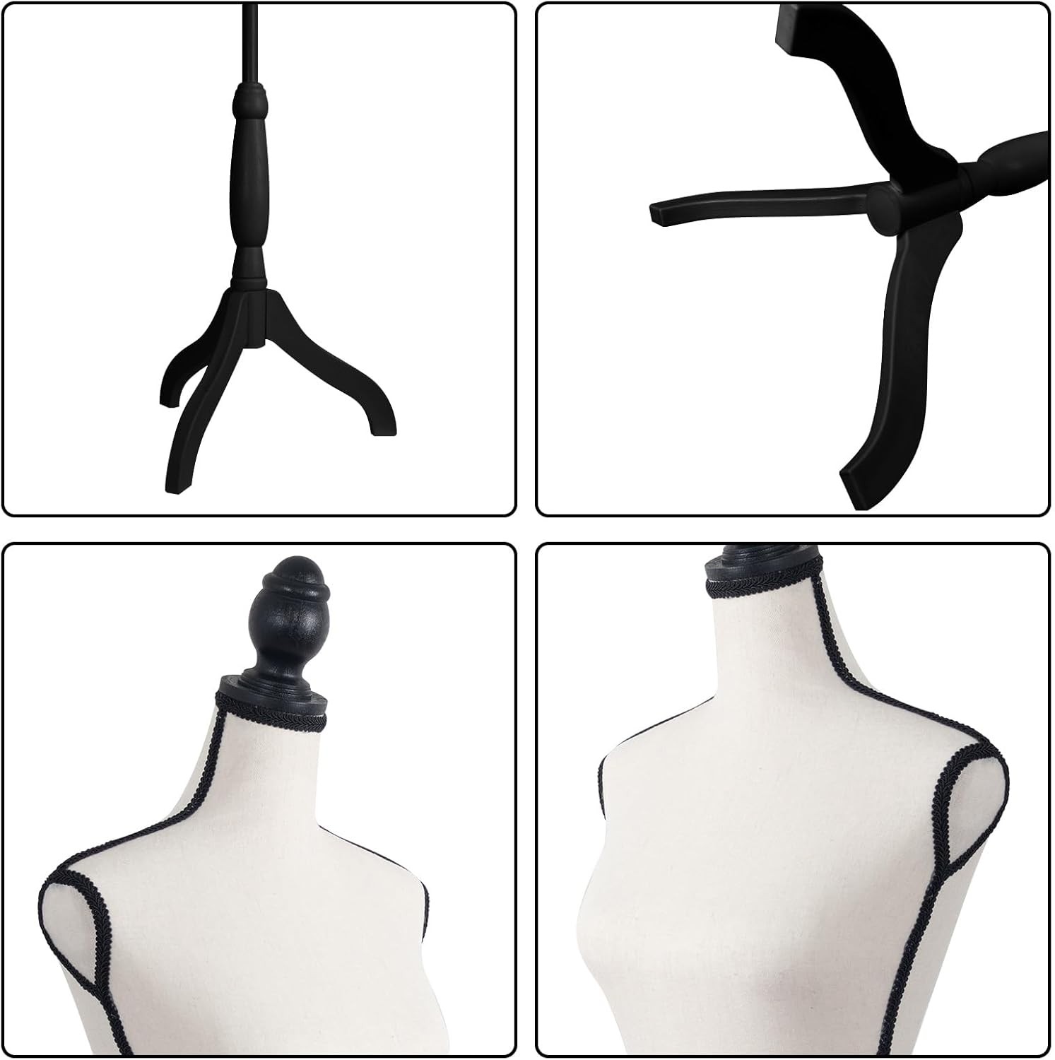 Beige Female Mannequin Body, Dress Form Sewing Mannequin Torso with Adjustable