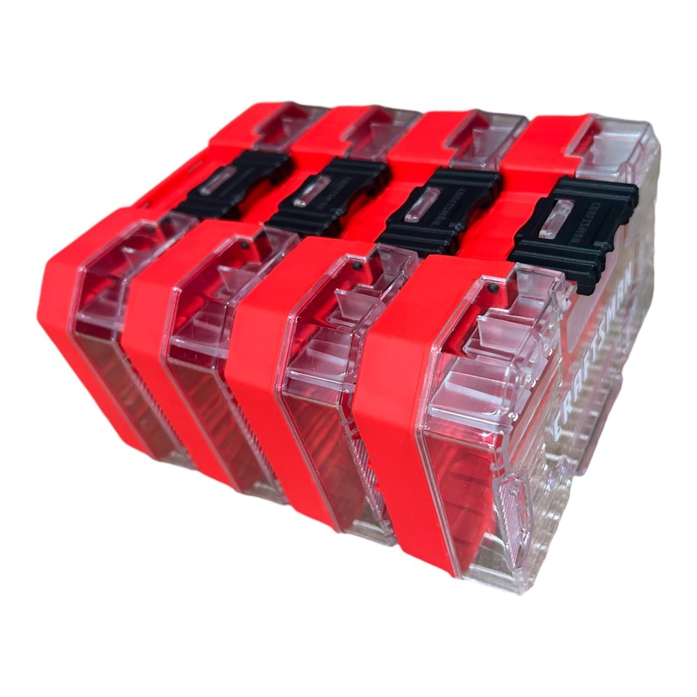 Craftsman Nano Small Versastack Stackable Plastic Storage Cases 4 Pack