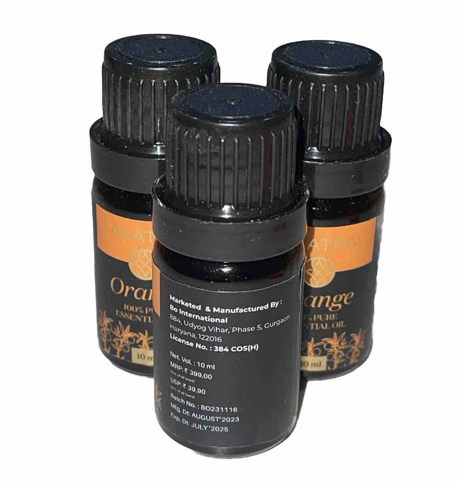 Avatra ORANGE 100% Pure Essential Oil 3 Pack