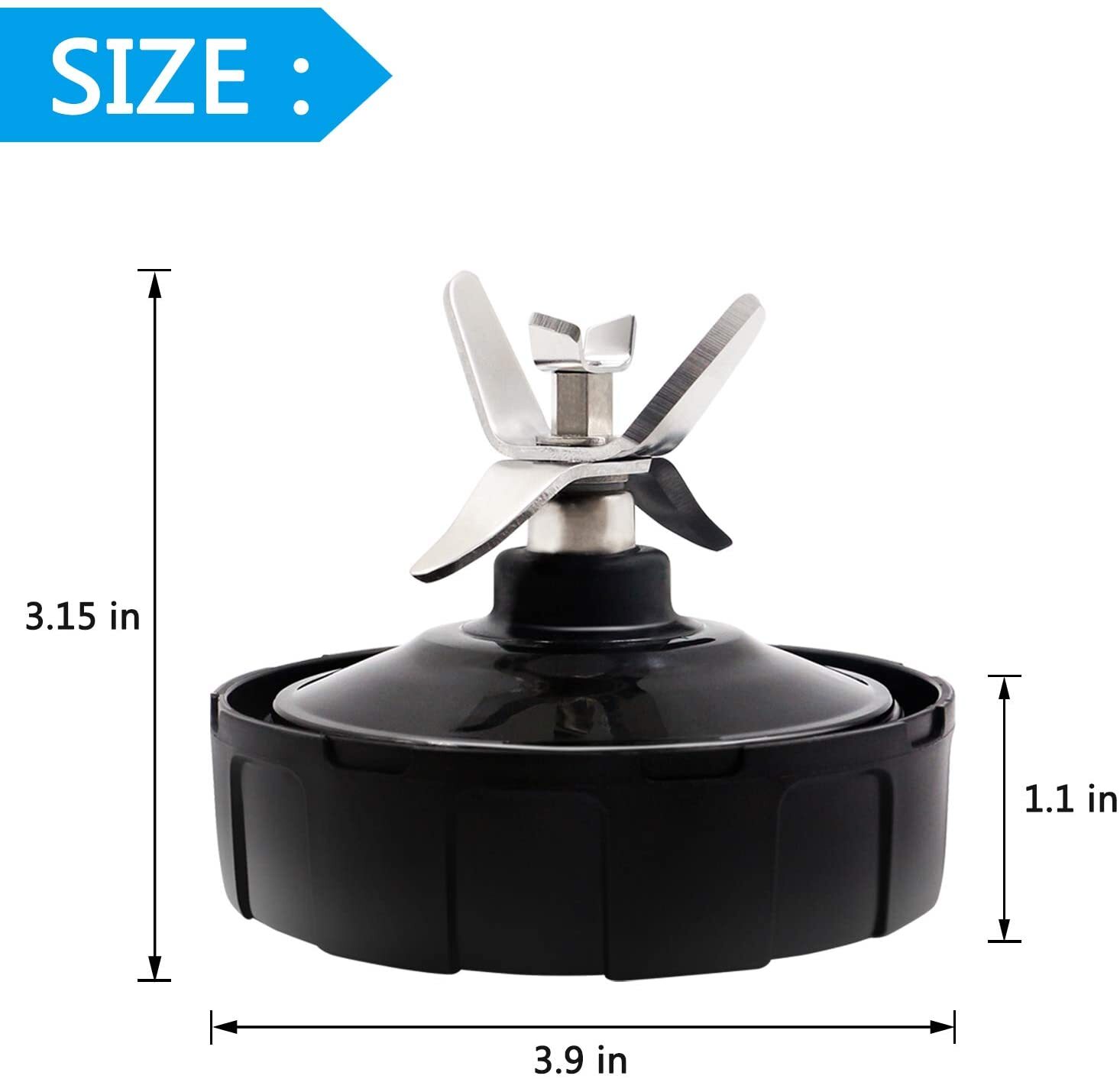 Replacement Extractor 7 Fin Blade Compatible with Nutri Ninja Auto IQ Blenders