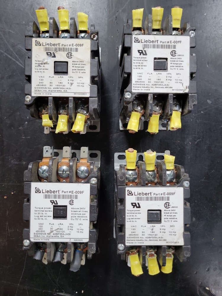 (1) Liebert E-009F 240V 40 AMP Contactor KMGM