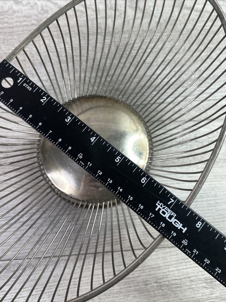 Vintage Leonard Oval Wire Silverplate Bread Fruit Basket Hong Kong