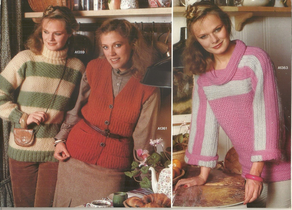 UNGER #230 KNITTED SWEATERS & VEST ©1979