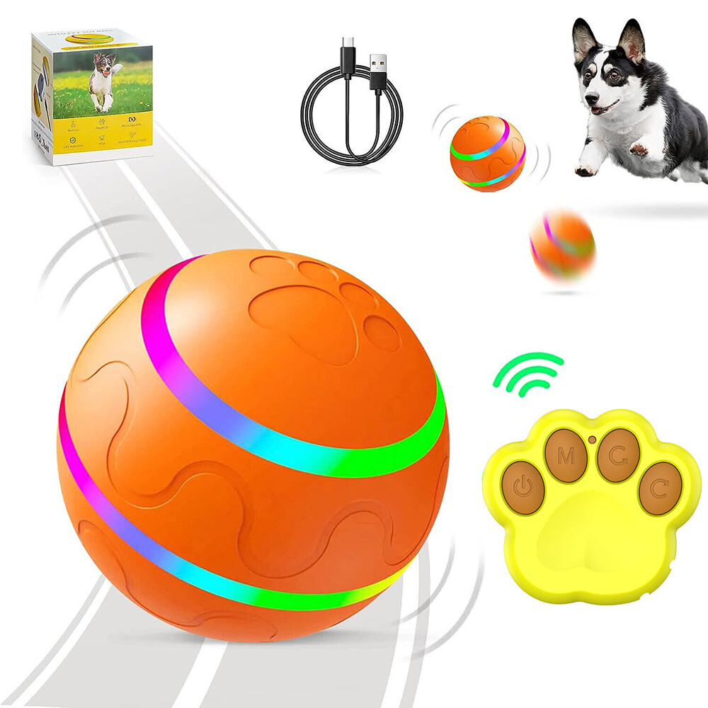 Peppy Pet Ball for Dogs with Remote Control Interactive Dog Ball Toy LED Flash