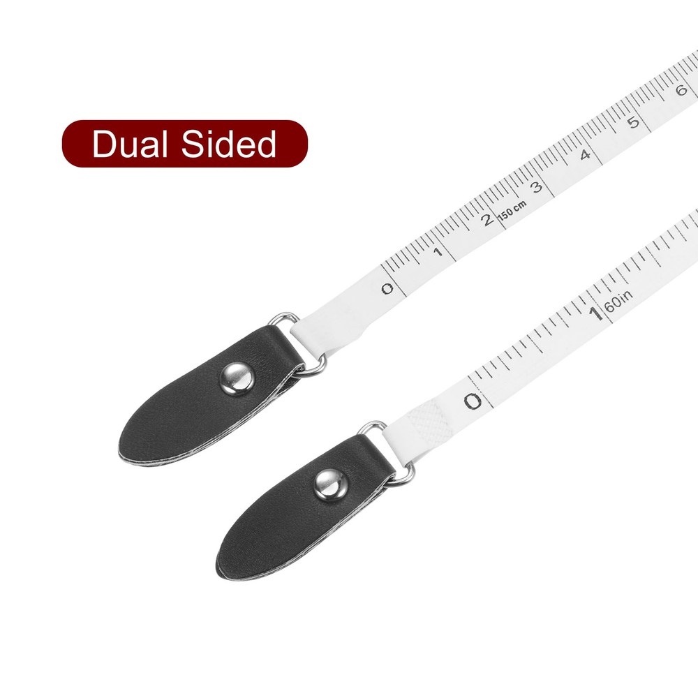 Square Retractable Tape Meter 150cm/60 Inch, Black