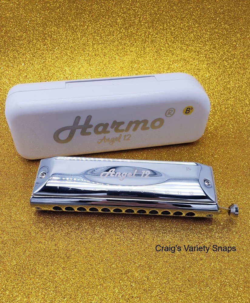 Harmo Angel 12 Harmonica, with Case Bb Chromatic