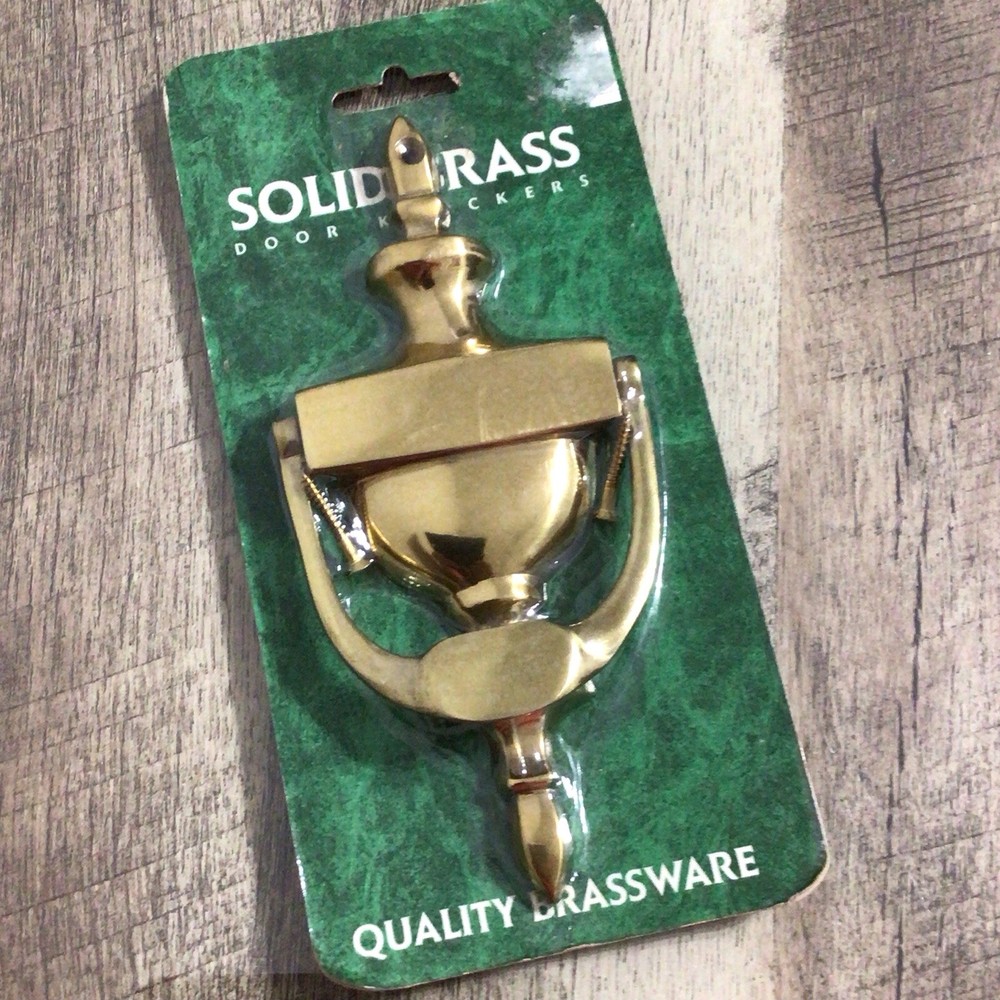 Solid Brass Door Knocker Midwestern Home Products NIP