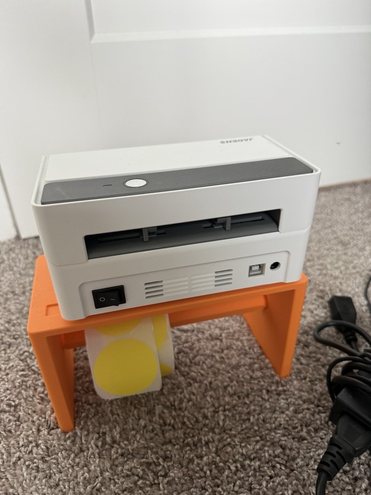 JADENS Label Printer White/Gray Includes Power Adapter