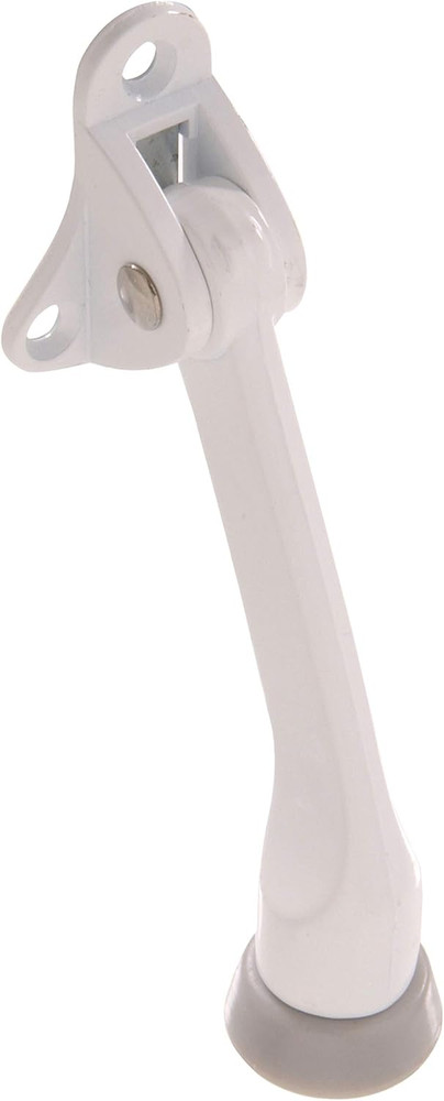 851342 4-Inch Kickdown Door Stop, White
