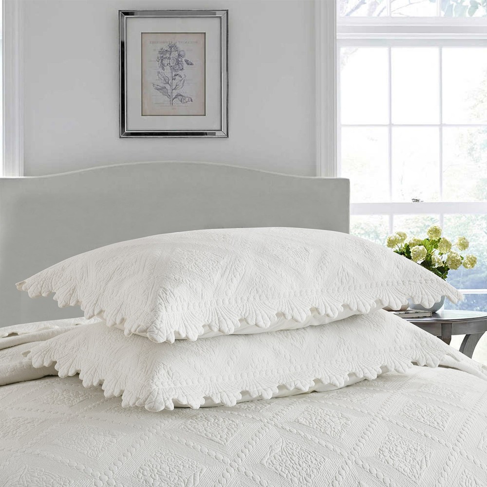 3 Pcs 100% Cotton Oversized Quilt Bedspread Set
