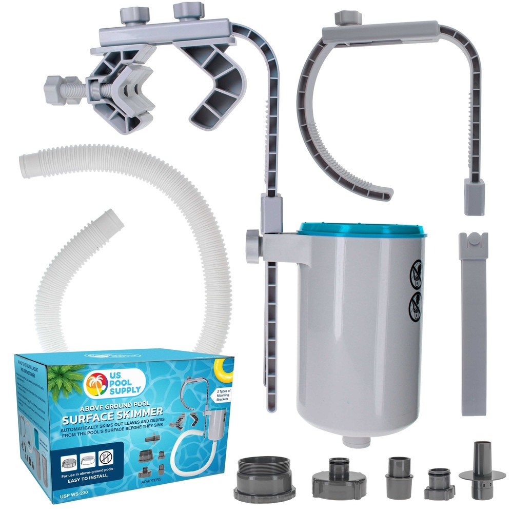 Above Ground Pool Skimmer, Floating Surface Skimmer, Adapters, Pool Accessories