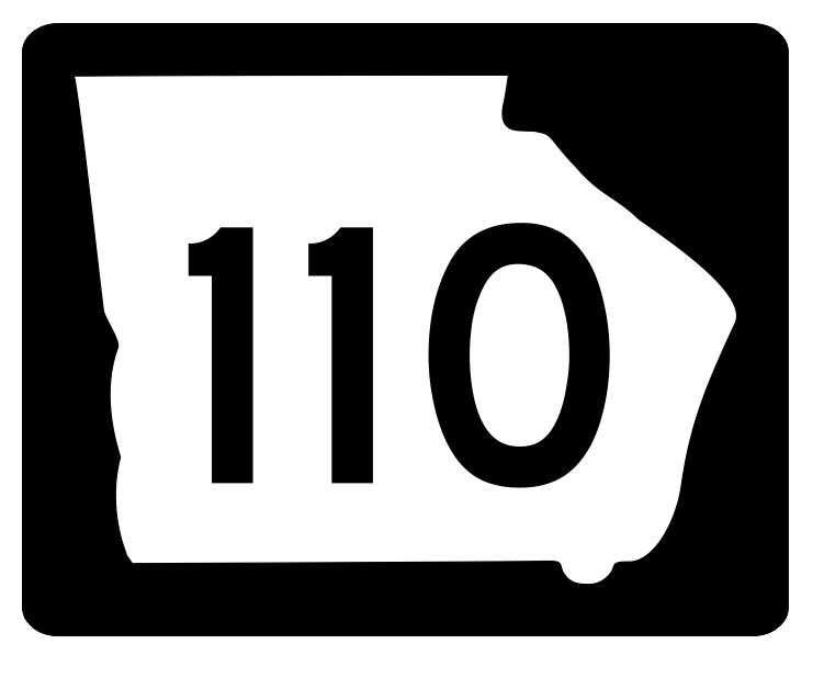 Georgia State Route 110 Sticker Decal