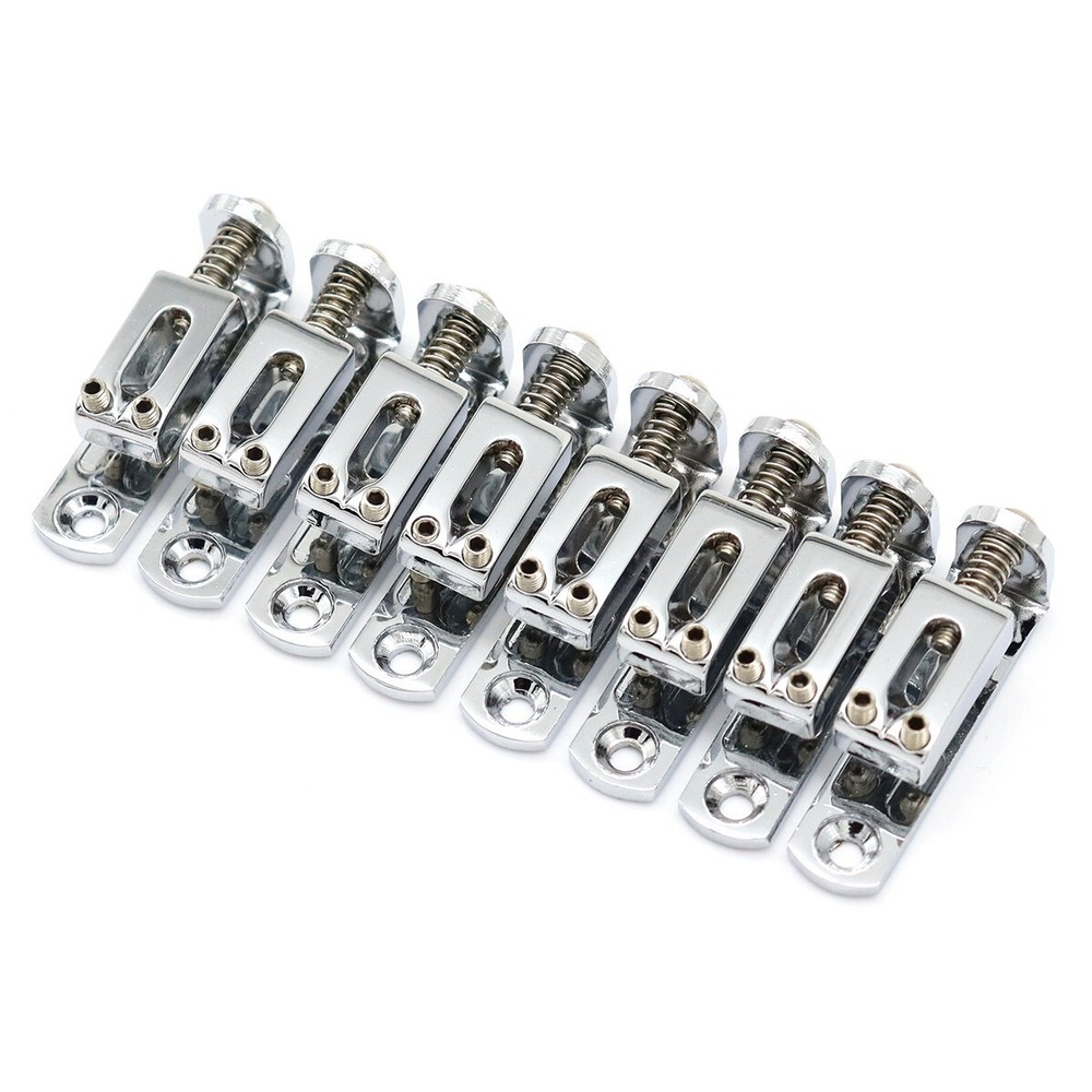 8 Strings Electric Guitar Bridge Individual Bridge Separate Saddle Bridge Silver