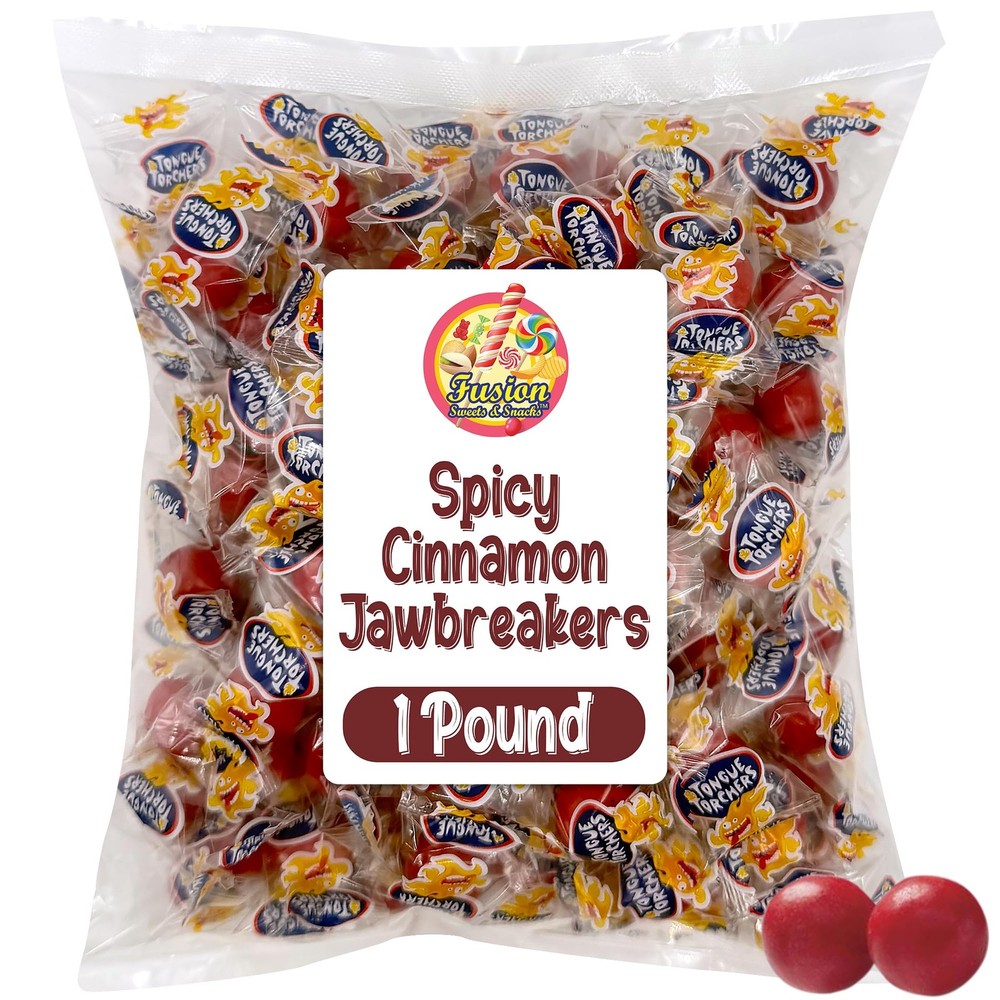 Cinnamon Jawbreakers 1 lb Bag - 80 Count Individually Wrapped Hard Candy