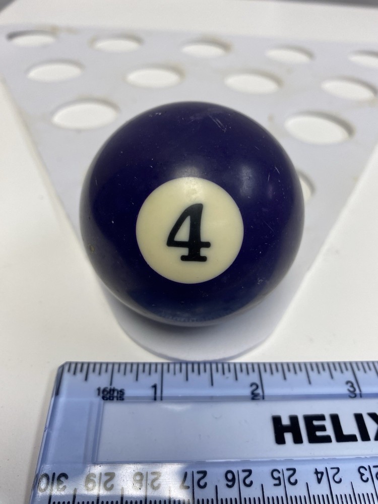 Vintage No. 4 Solid Purple Pool Ball Billiard