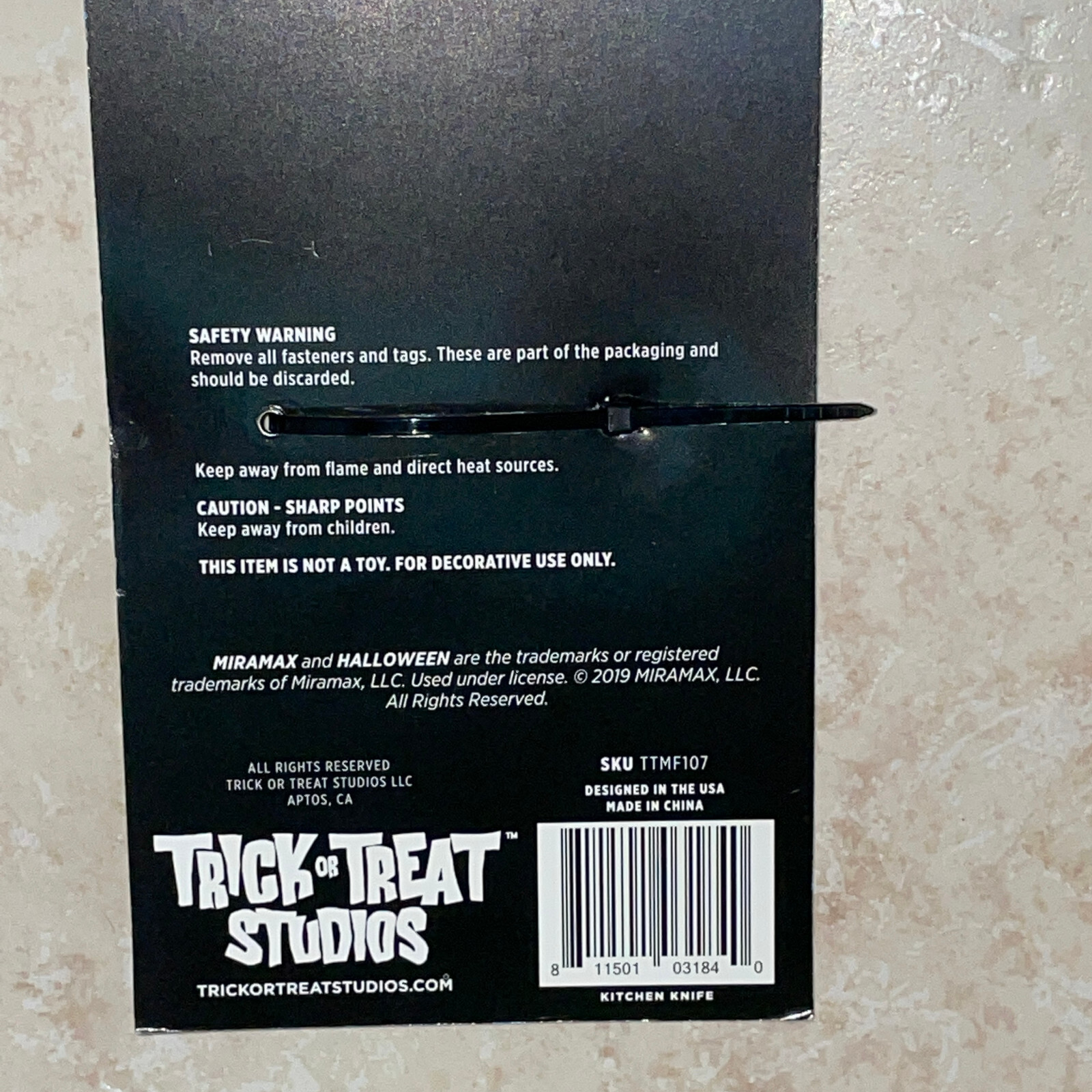 MICHAEL MYERS HALLOWEEN 2018 KITCHEN KNIFE HORROR COSTUME PROP MATTMF107 NEW