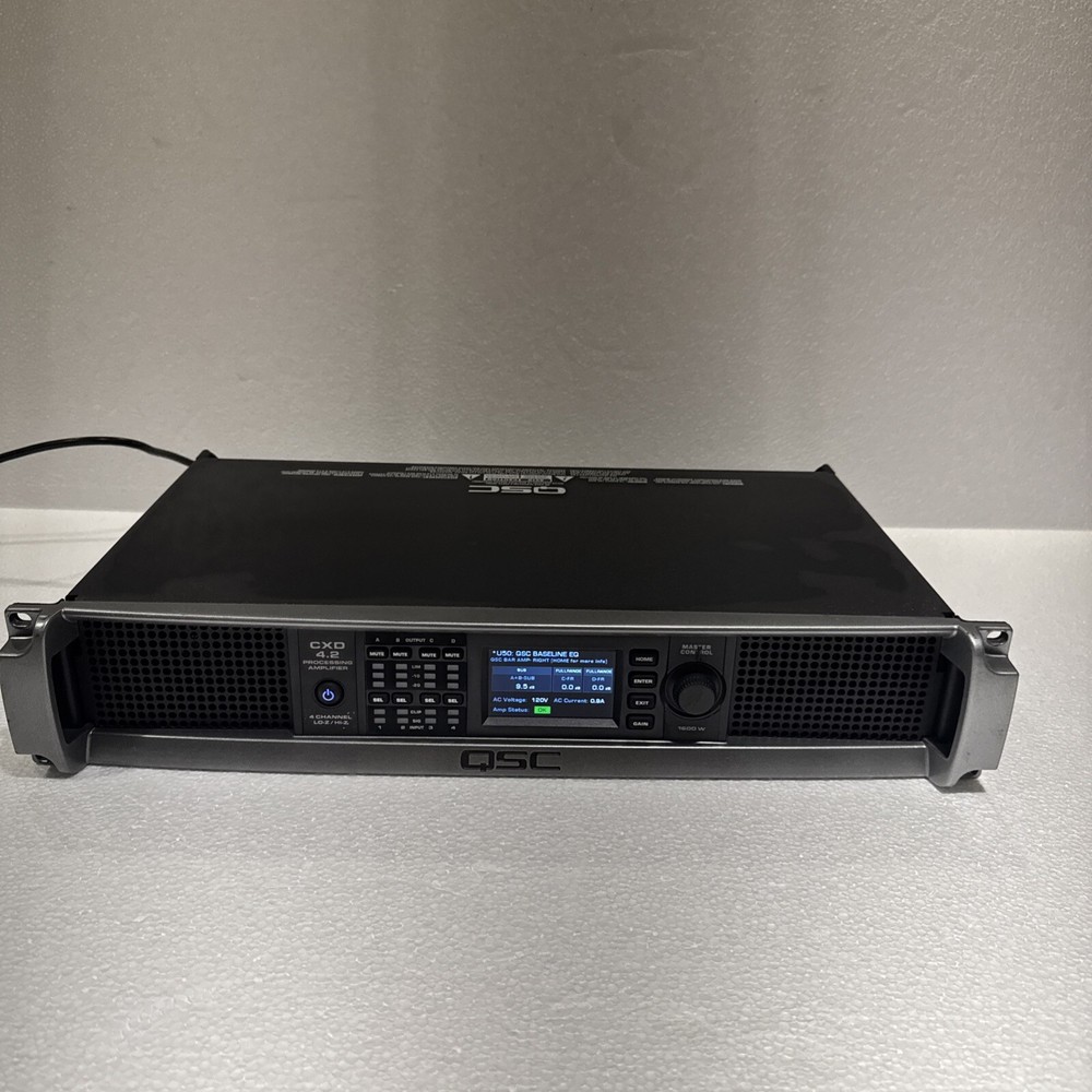 QSC CXD4.2 , 4 Channel Network Processing Amplifier