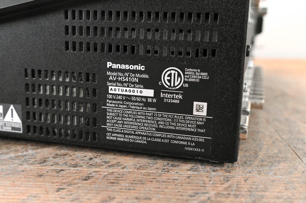 Panasonic AV-HS410 HD / SD Multi-Format Live Switcher CG01E48