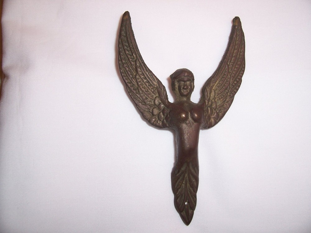 Antique Architectural Salvage Brass Winged Sphinx