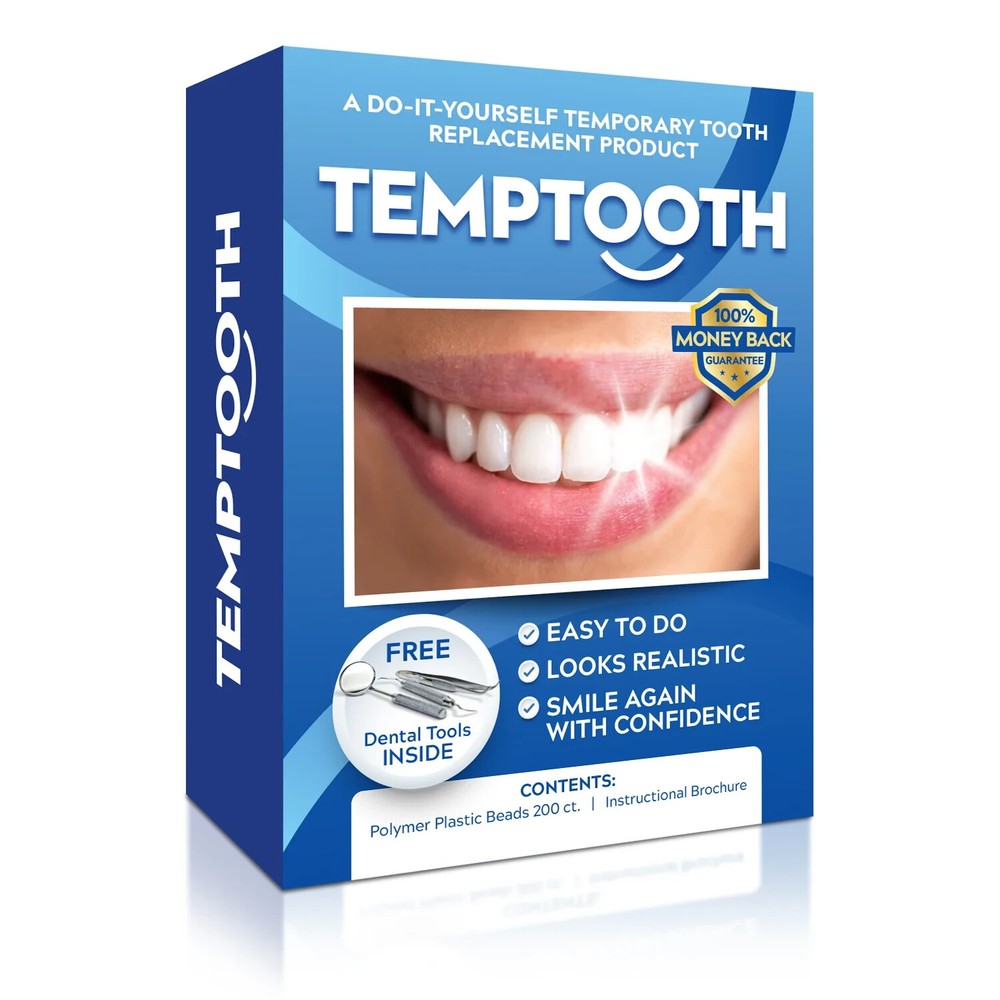Temptooth Kit Original Temp tooth Missing Tooth Replacement Over 250,000 Sold